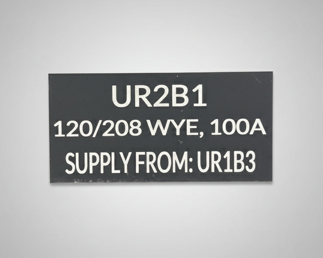Electrical Panel Identification 2''x4''